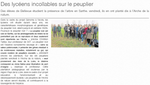 Ouest France, 25 mars 2015